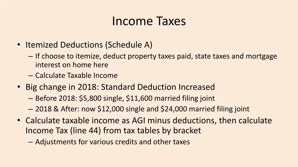 income taxes 1