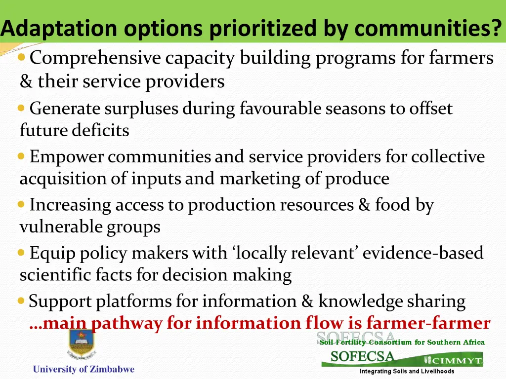 adaptation options prioritized by communities