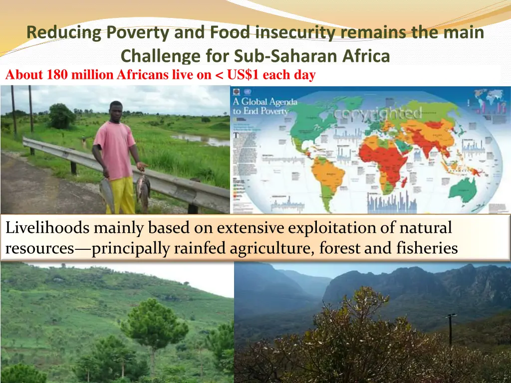 reducing poverty and food insecurity remains