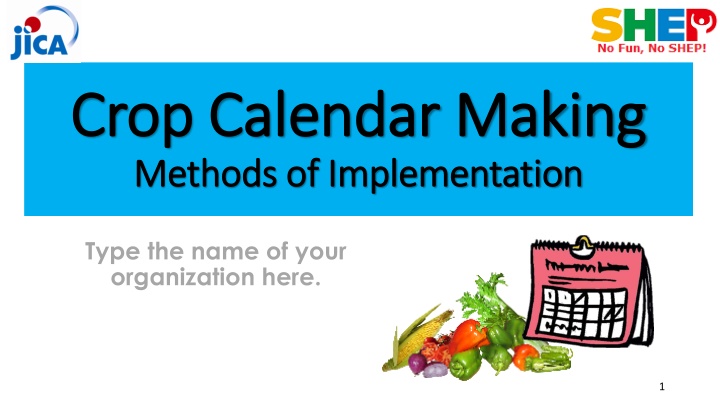 crop calendar making crop calendar making methods