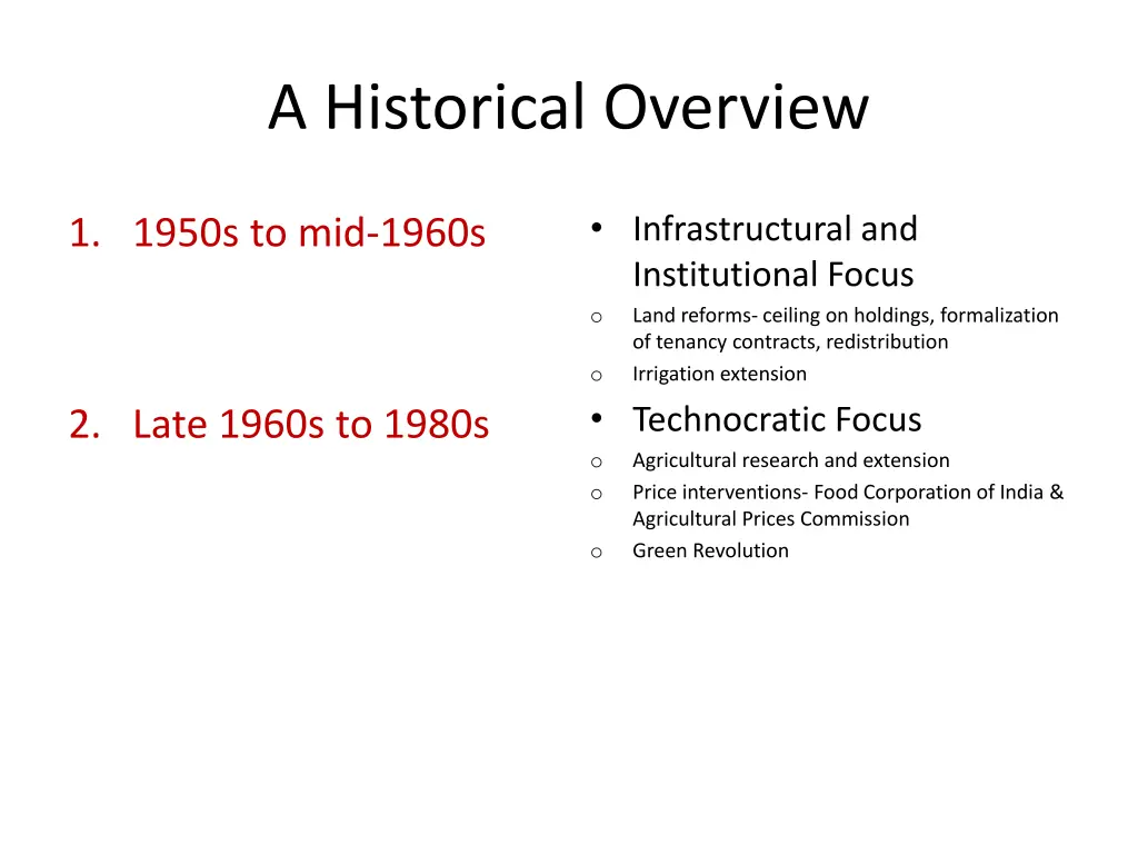 a historical overview 1