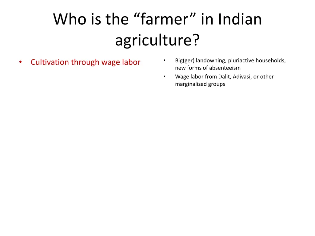 who is the farmer in indian agriculture 5