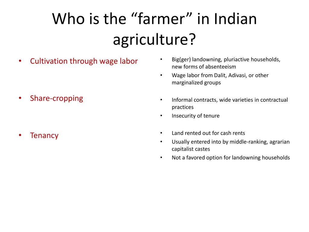 who is the farmer in indian agriculture 7