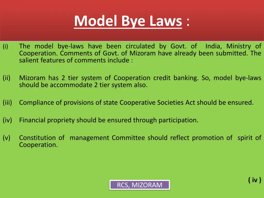 model bye laws