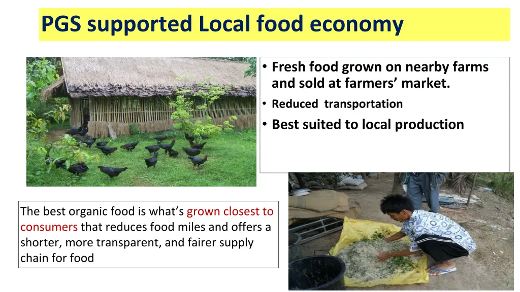 pgs supported local food economy