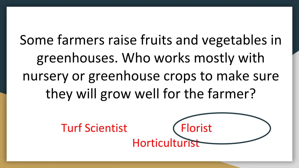 some farmers raise fruits and vegetables