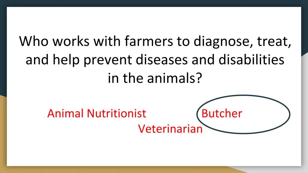 who works with farmers to diagnose treat and help