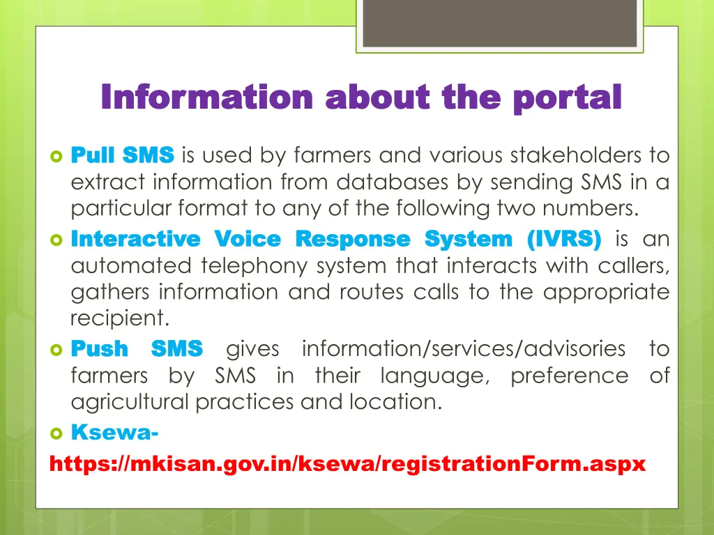 information about the portal information about