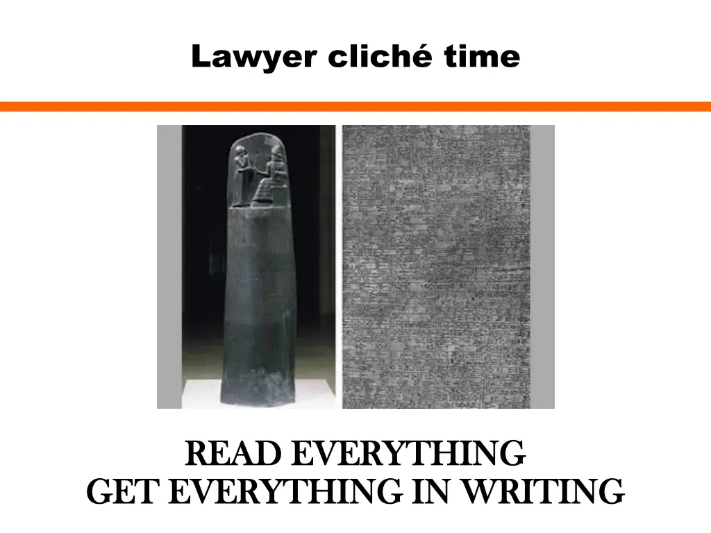 lawyer clich time