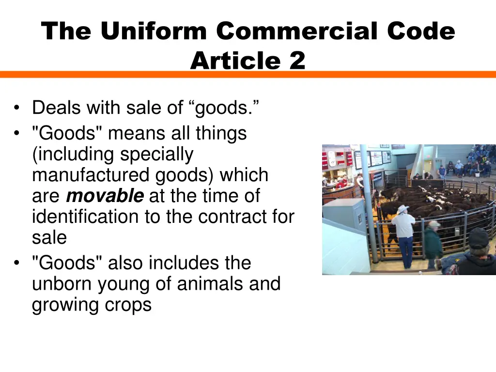 the uniform commercial code article 2