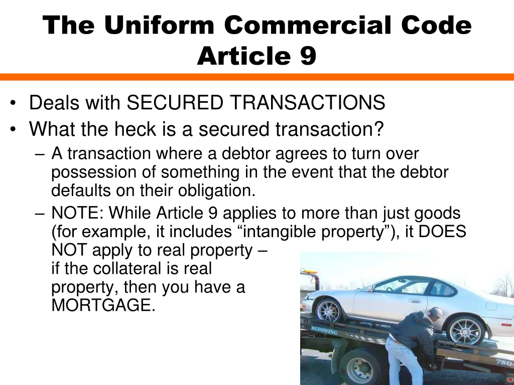 the uniform commercial code article 9