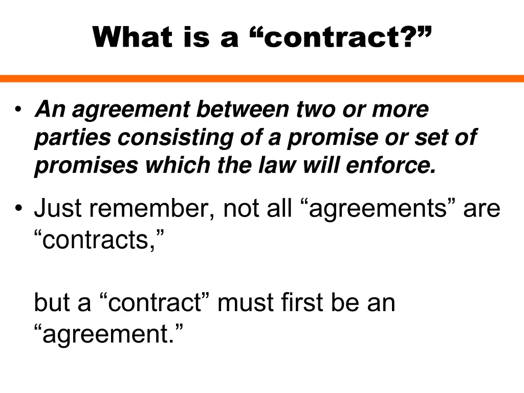 what is a contract