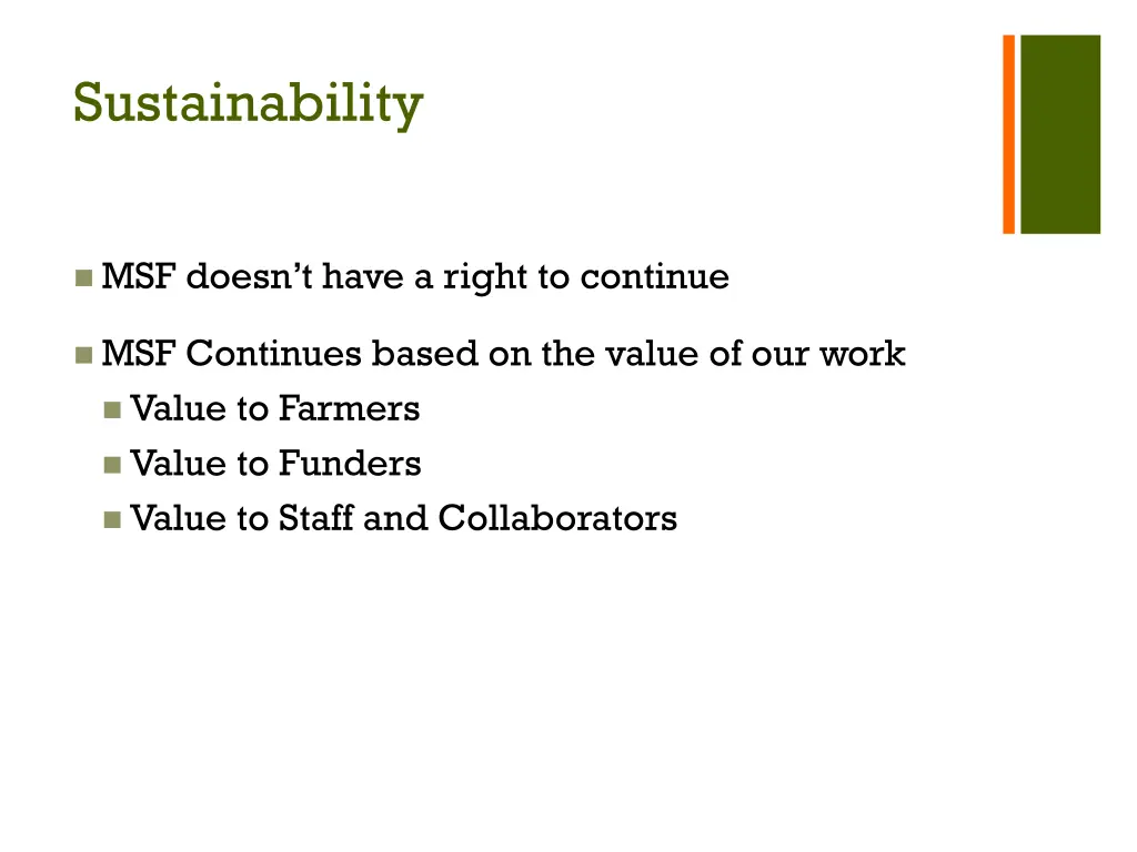 sustainability