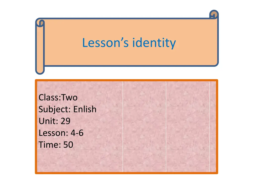 lesson s identity