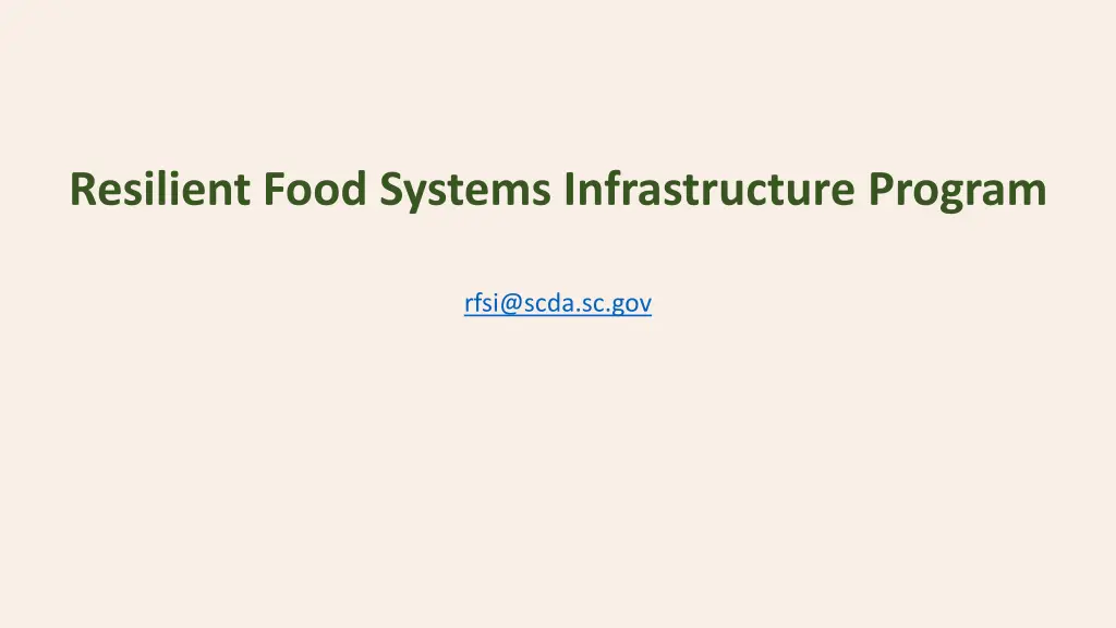 resilient food systems infrastructure program