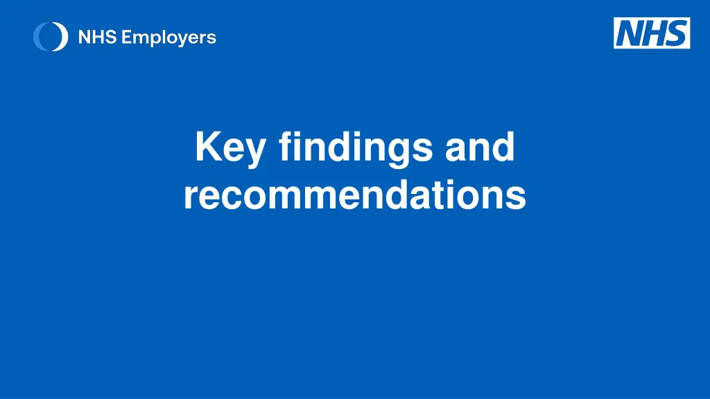 key findings and recommendations