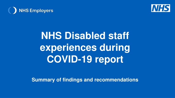 nhs disabled staff experiences during covid