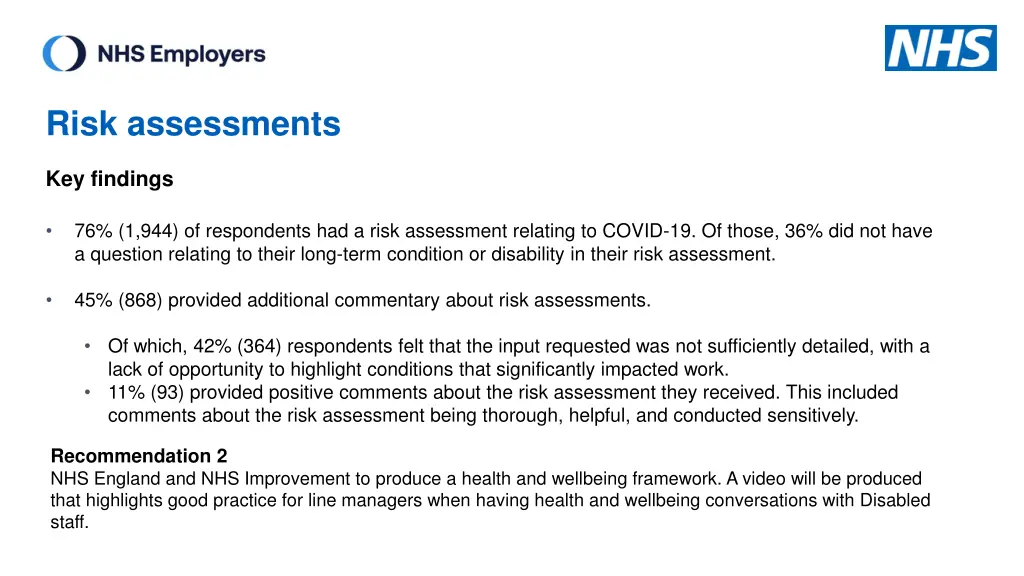 risk assessments