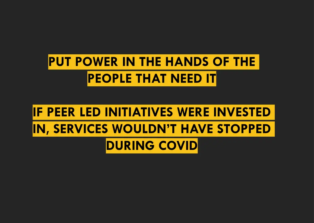 put power in the hands of the people that need it