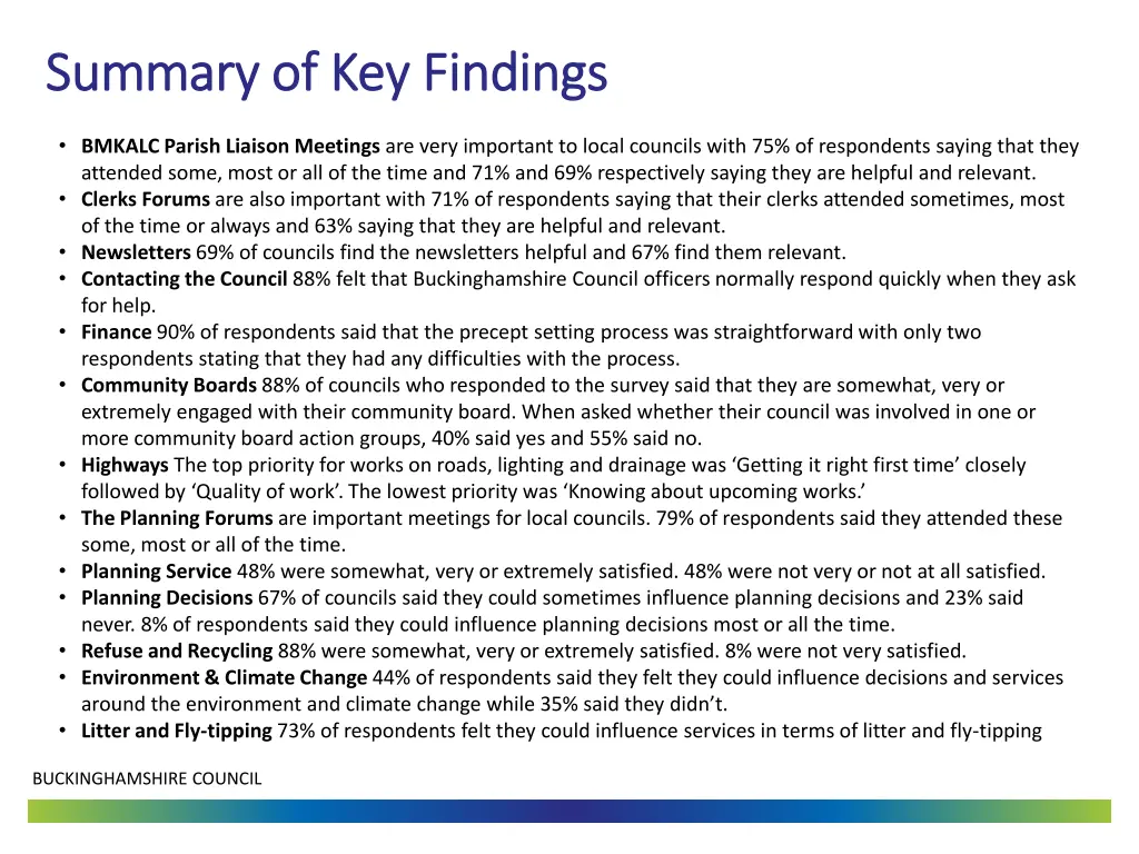 summary of key findings summary of key findings