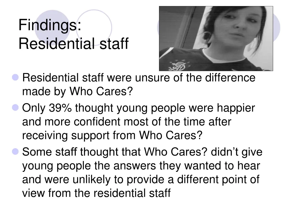 findings residential staff