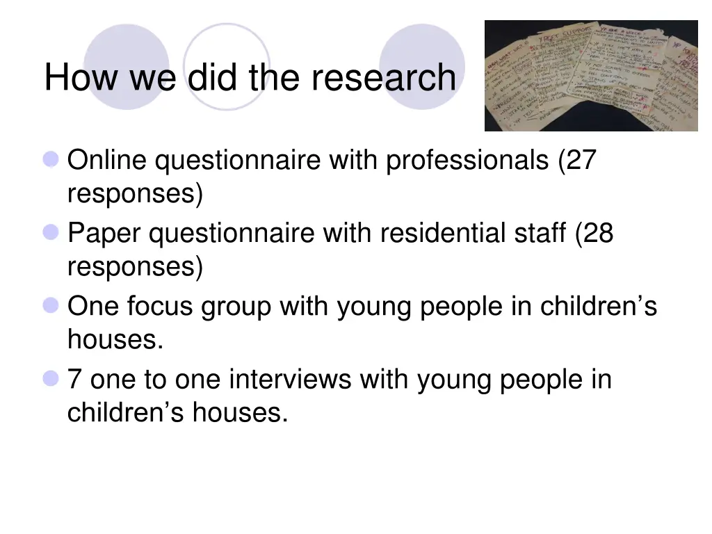 how we did the research