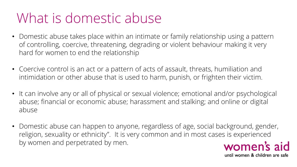 what is domestic abuse