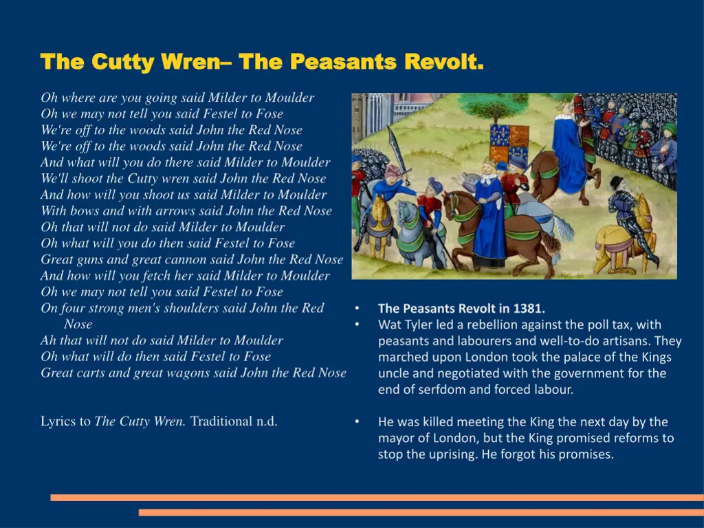 the cutty wren the cutty wren the peasants revolt