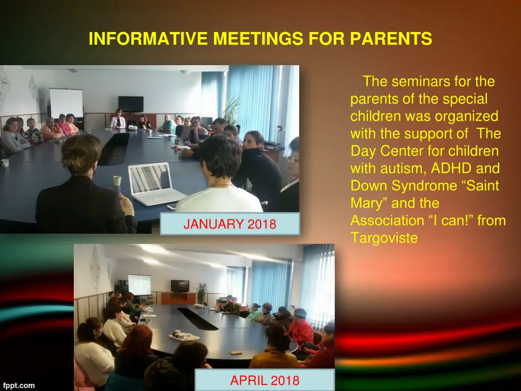 informative meetings for parents