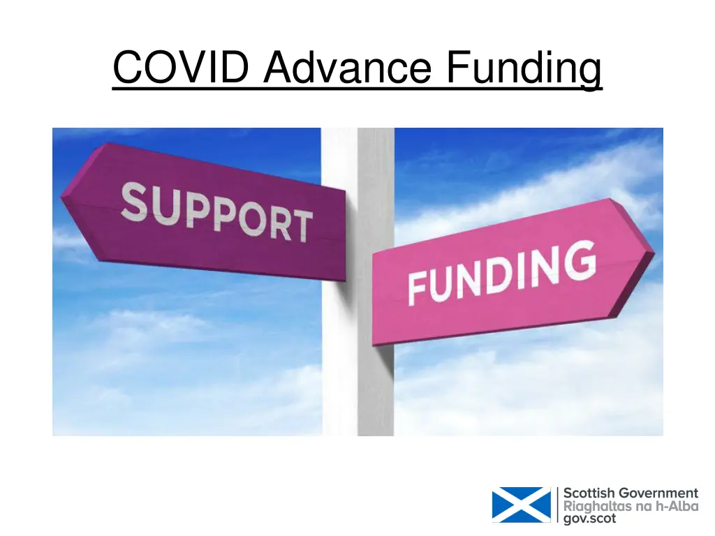 covid advance funding