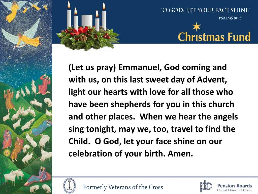 let us pray emmanuel god coming and with