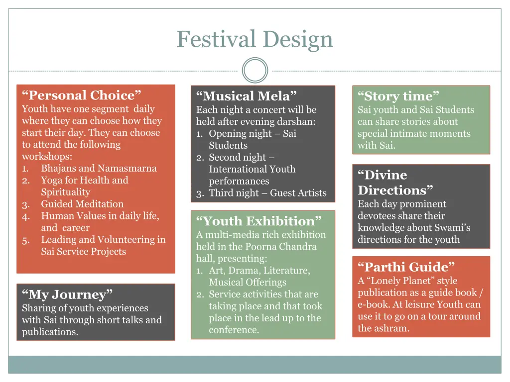 festival design