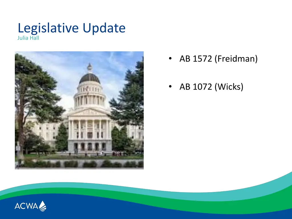 legislative update julia hall