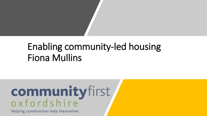 enabling community enabling community led housing