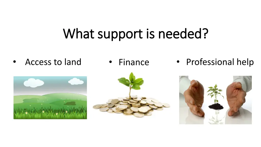 what support is needed what support is needed