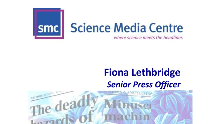 fiona lethbridge senior press officer