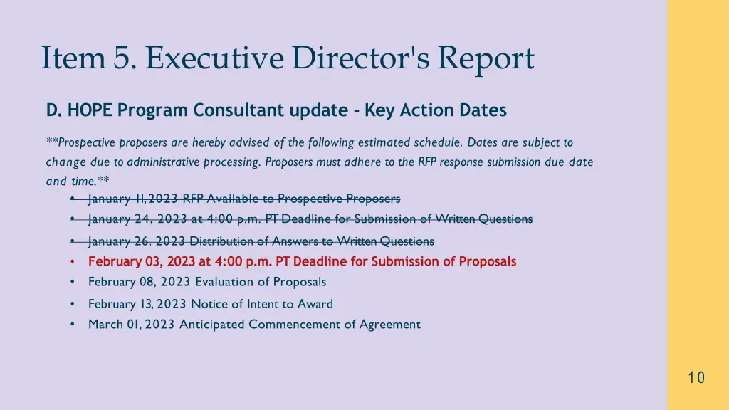 item 5 executive director s report 3