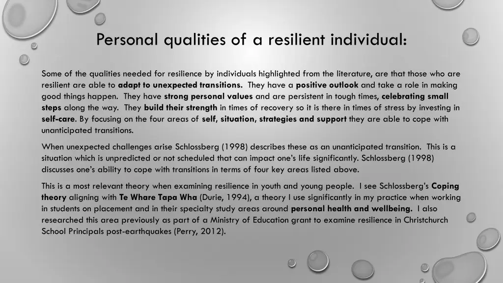 personal qualities of a resilient individual