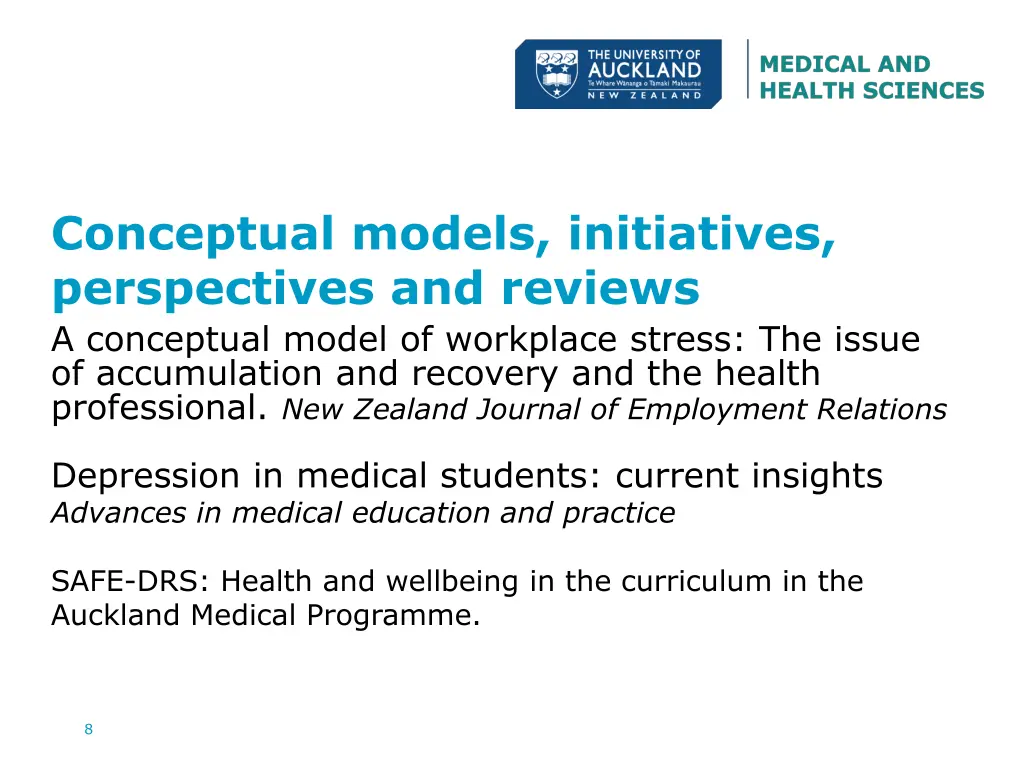 conceptual models initiatives perspectives