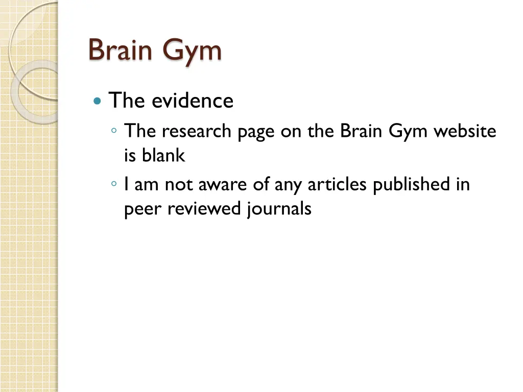 brain gym 1