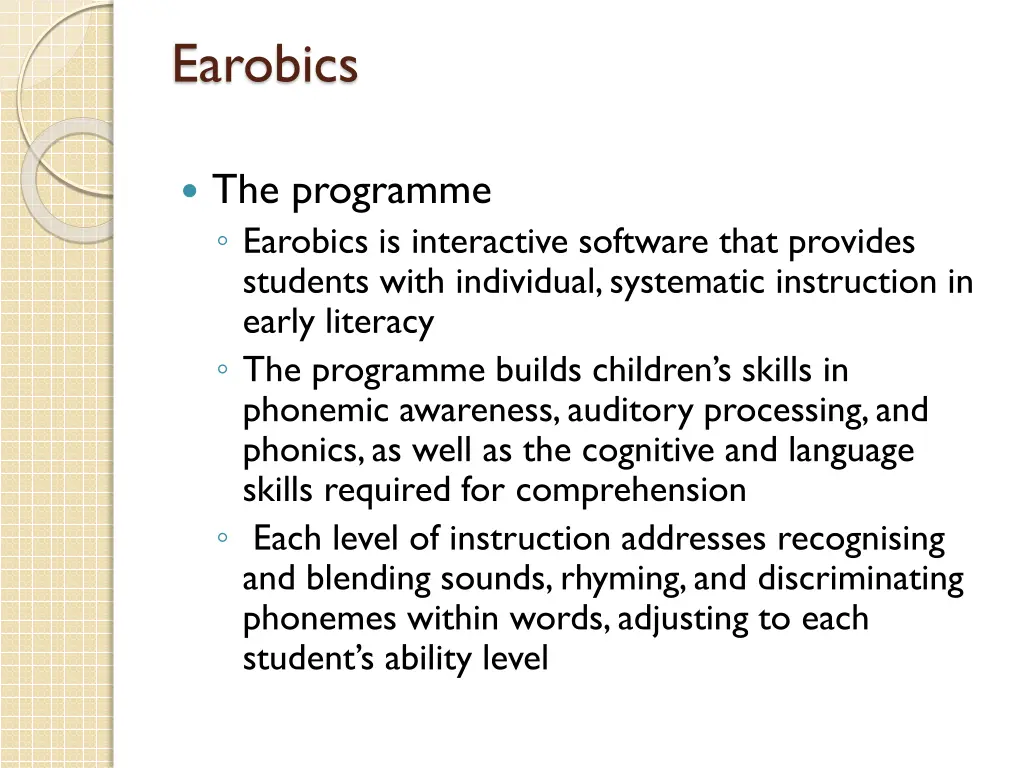 earobics