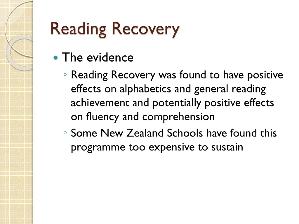 reading recovery 1