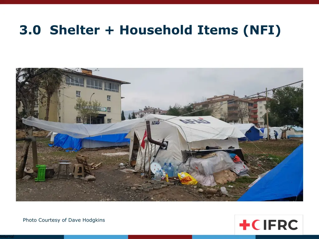 3 0 shelter household items nfi