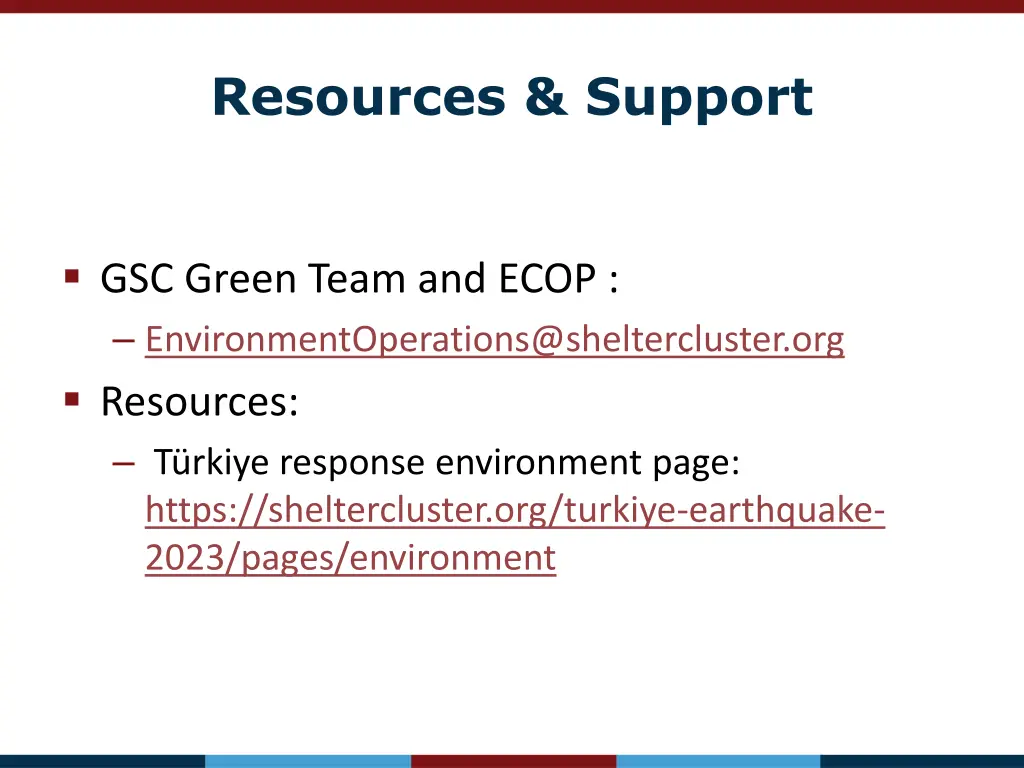 resources support