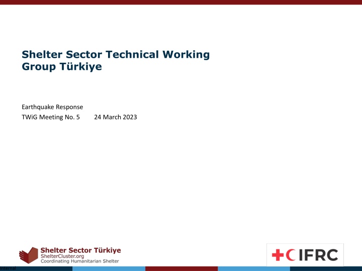 shelter sector technical working group t rkiye