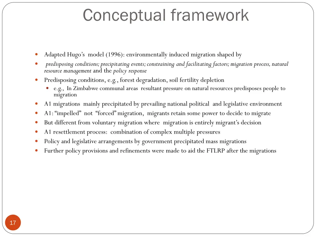 conceptual framework