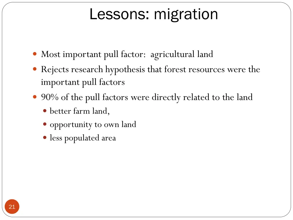 lessons migration