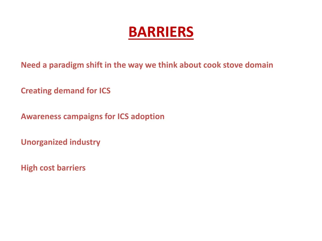 barriers