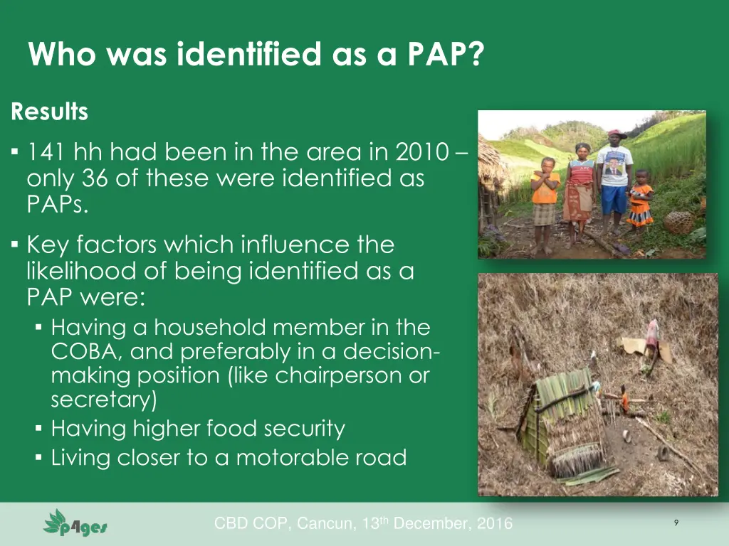 who was identified as a pap 1