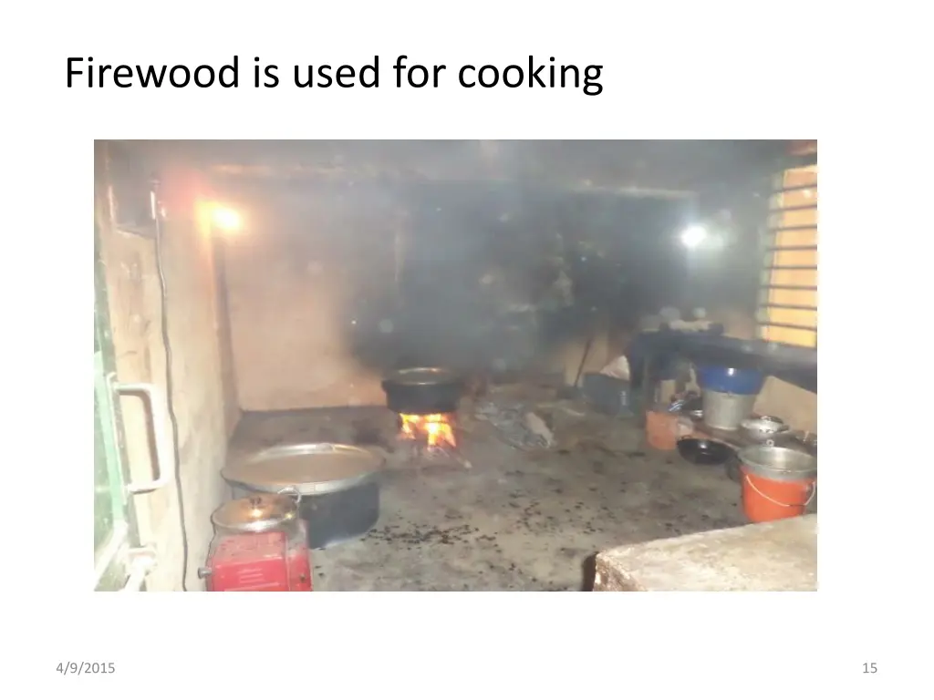 firewood is used for cooking